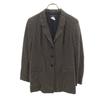 Made In Japan Striped Pattern Tailored Jacket 2 Brown Women Used
