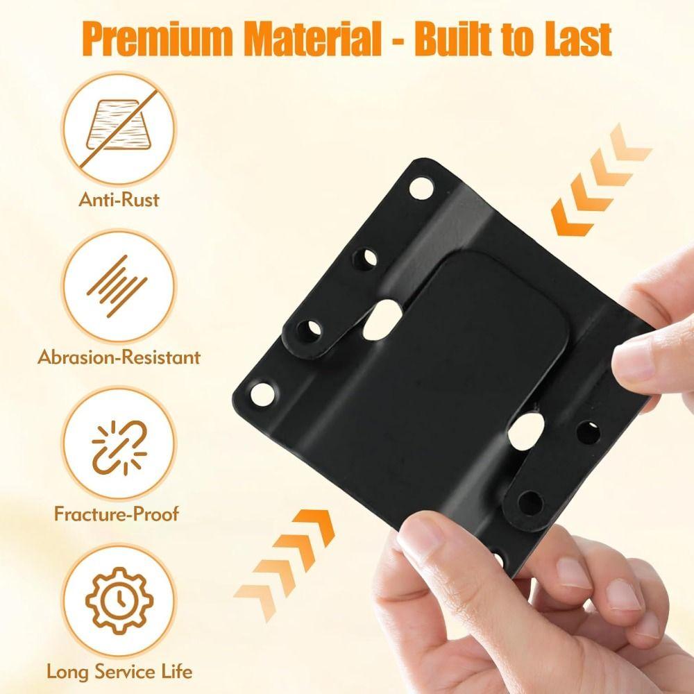 1 pair Adjustable Furniture Connector Bracket Included Screws Interlocking Connectors  Living Room