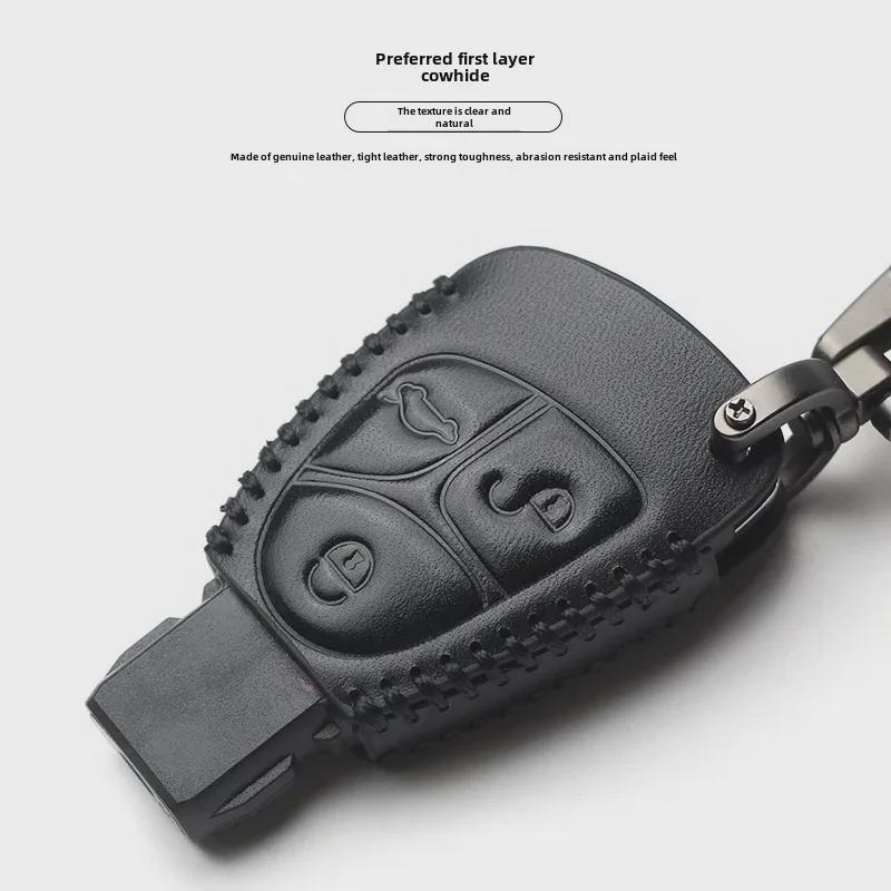 Leather Key Cover for Mercedes-Benz Old Models