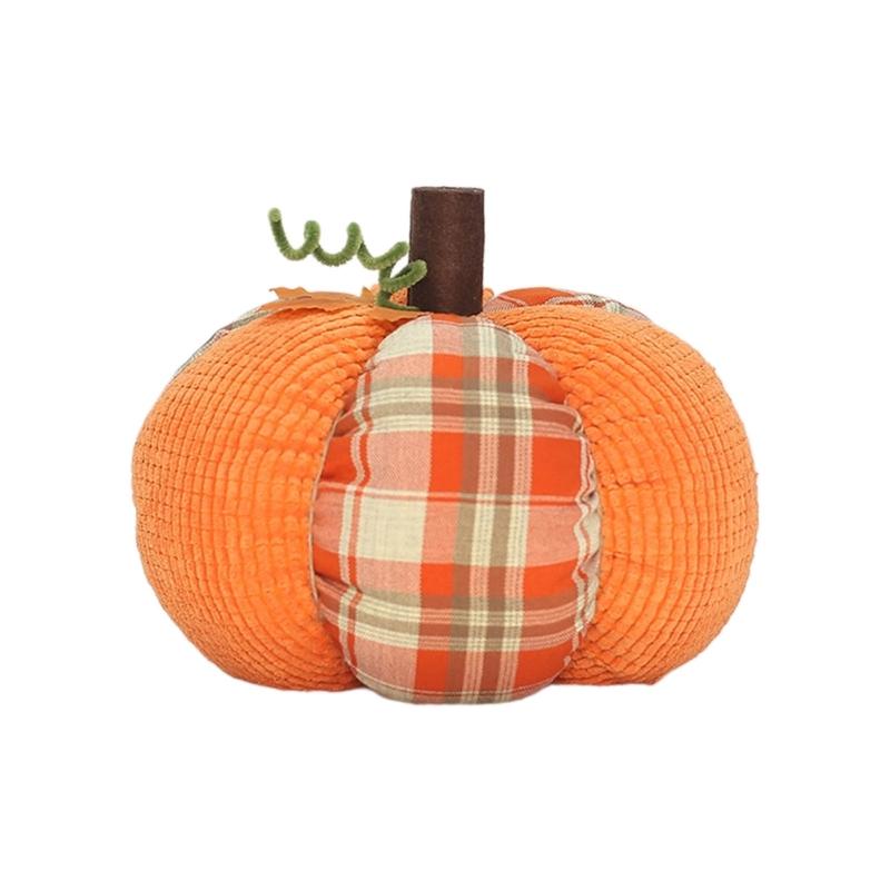 Small Harvest Decorative Pumpkin, Cotton Fabric Pumpkin 1PC