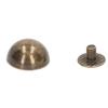 100 Sets Pilznägel Rundkopf 10mm Galvanisiert Halbkreis Legierung Rundkopfnieten für Punk-Kleidung Schuhe