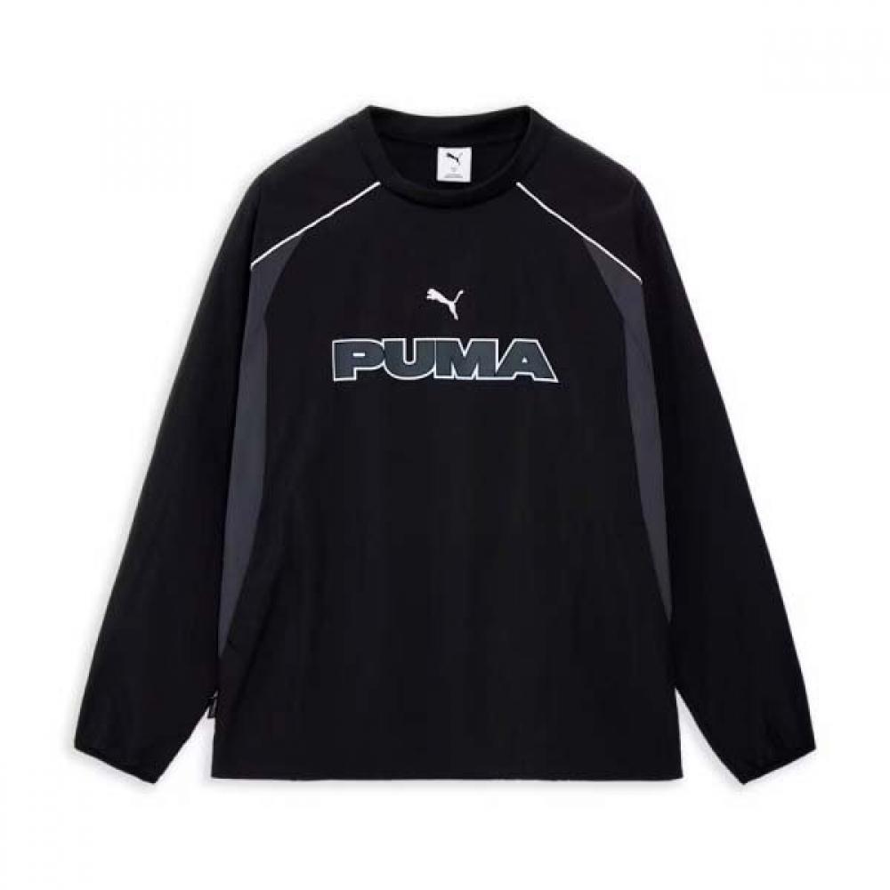 Puma Heritage Football Woven Long Sleeve Crew Colorblock 01 Black/XXL(110)