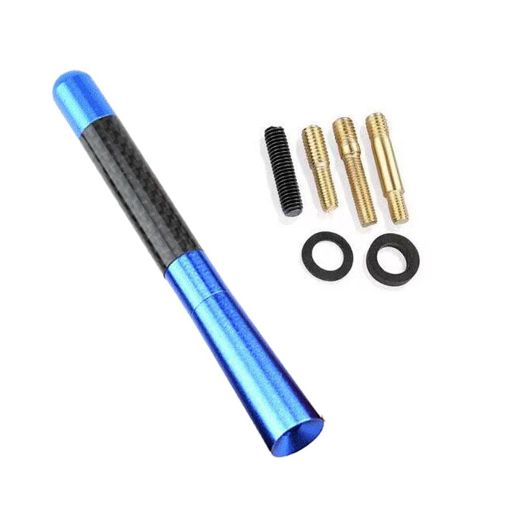Antenna Radio Corta Universale per Auto 3cm/5cm/12cm Antenna per Tetto Auto in Fibra di Carbonio Antenna Radio Aerea Ricevitore FM/AM Antenne Metalliche