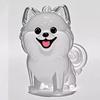 Dog Hair Storage Box Keyring Puppy Hair Memorial Keepsake Capsule Pet's Dog Fur Container Transparent Capsule Keychain Souvenirs