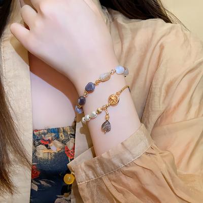 Pulseira elegante de pérolas banhadas a ouro, pulseira chique de pérolas e contas de cristal, corrente de pulso para mulheres, ocasiões especiais