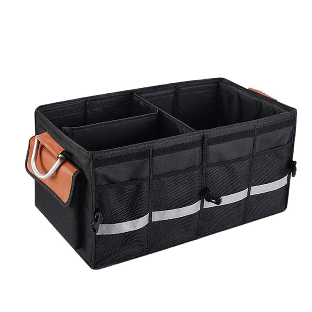 Collapsible Car Storage Box Lid Trunk Storage Bag Reusable Car Cargo Container  Car Accessories