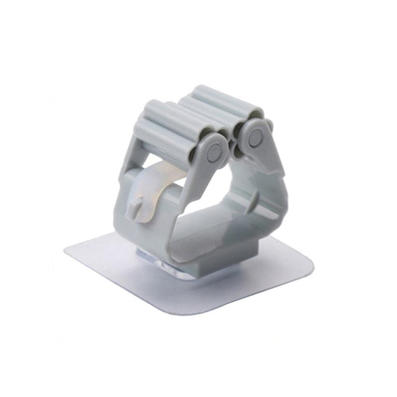 1 Pcs Adhesive Multi-Purpose Hooks Wall Mounted Mop Organizer Holder RackBrush Broom Hanger Hook Kitchen Bathroom Strong Hooks