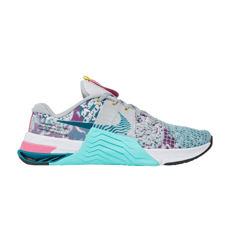 Женские кроссовки Nike Metcon 8 Graffiti Graphics Синий Фотон-Пыль Светло-Дымчато-Серый DQ0302-001 12196₽