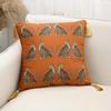 Nordic Luxury Leopard Print Gold Tassel Pillowcase for Living Room Sofa