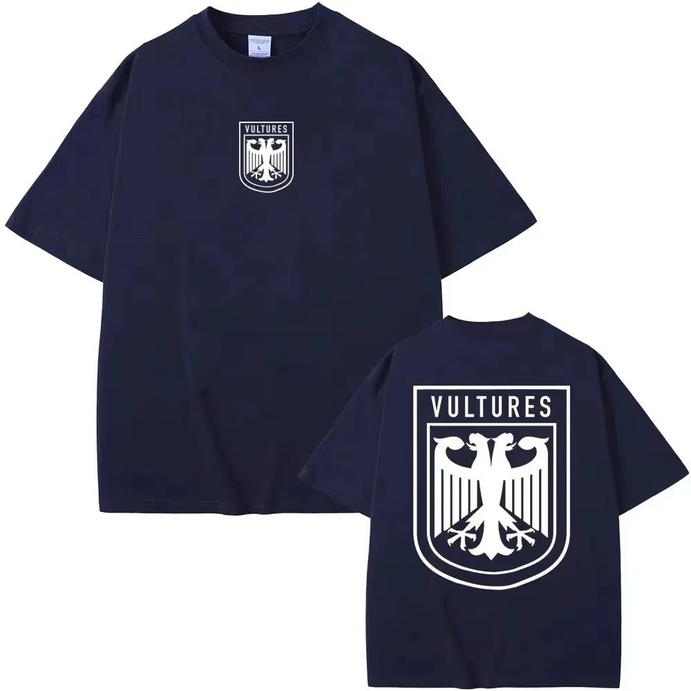 Rapper Kanye West Vultures Nové Hudební Album Grafická Pánská Dámská Hip Hopová Móda Oversized Trička Pánské 100% Bavlněné Tričko