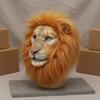 Lion Headpiece Furry Mane Full Head Costume Accessory for Adults, Halloween, Cosplay,