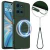 For Motorola Moto G100 Pro 5G Case Compatible with MagSafe Anti-Drop Liquid Silicone Phone Cover