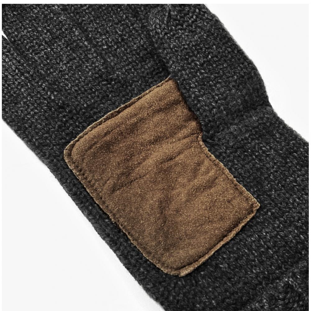 Polo Ralph Lauren Pc0494 012 Pony Touchscreen Leather Patch Gloves