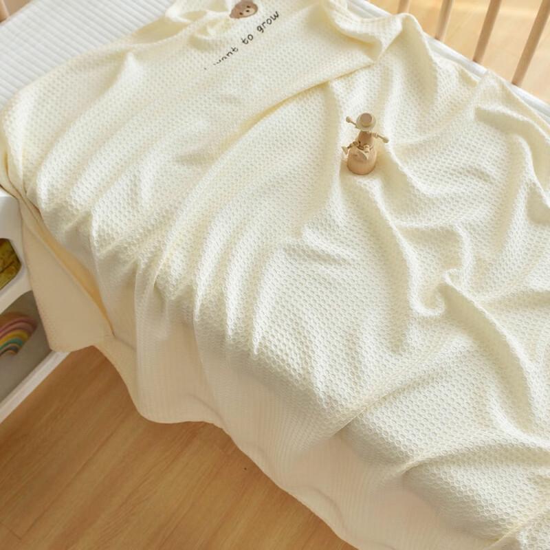 GPPNKC Bamboo Fiber Waffle Weave Baby Summer Blanket