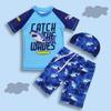 2023 Boys' Quick-Dry Swimwear Set: Split Style Swimsuit with Trunks for Children, Available in Small, Medium, Large
