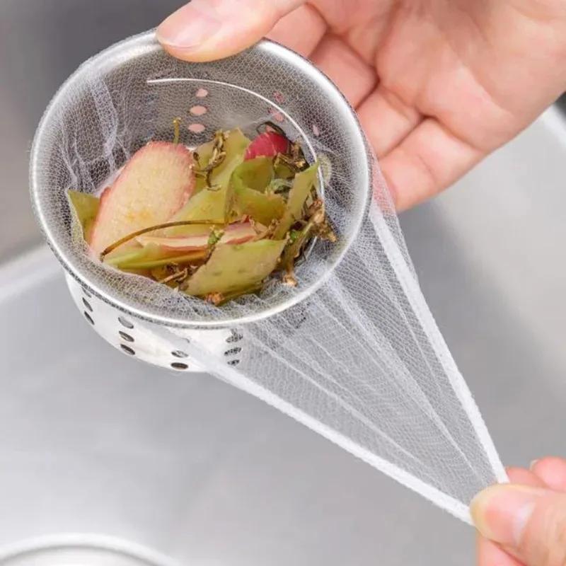 Einweg-Spülbeckenfilter, Küchennetz, Antiblockiersieb, Abflussloch, Müllbeutel, Kanalisationsfilter, Siebe, Reinigungsnetze