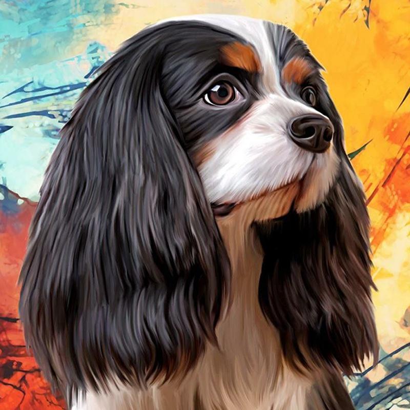 

Алмазная картина, крест, животное, полная квадратная круглая дрель, Алмазная вышивка, собака, Алмазная мозаика, рукоделие, настенное искусство Full Round 30x30CM темно серый