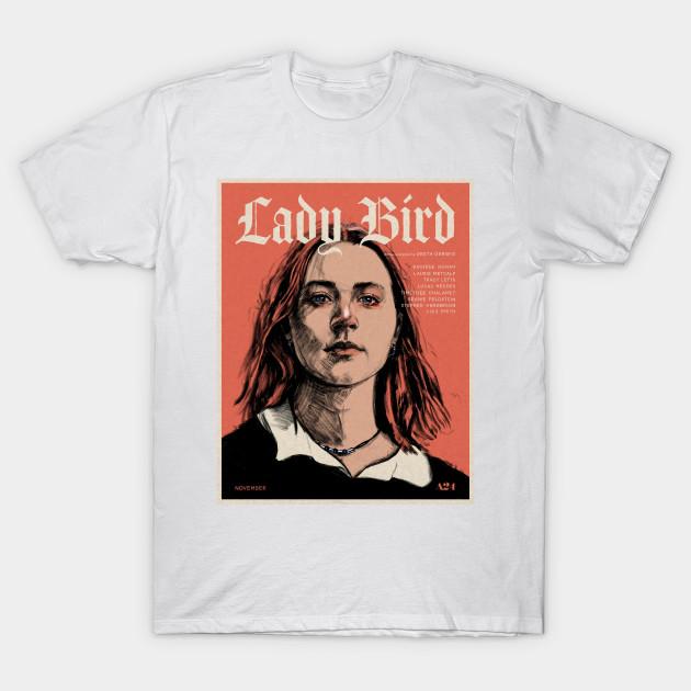 Men Black Print T-shirt Lady Bird No-Cut Transfer Paper Print Cotton Tshirt L белый