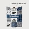 Cute Dog Paw Print Throw Blanket 2D Flat Printing Flannel Blanket Soft Warm Bed Blankets for Sofa Couch Bedding Living Room Home