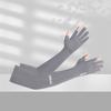 Ice Silk Sunscreen Gloves, Thin Touch Screen Sleeves, Long Breathable Sports, Men and Women Outdoor Driving, Cycling, Fishing, Quick Drying