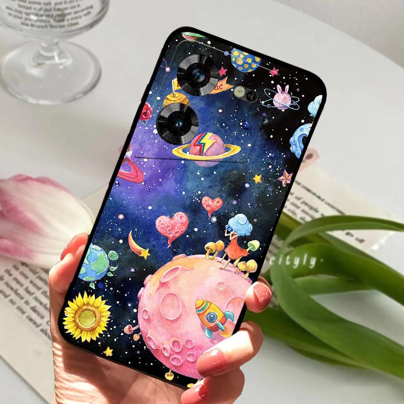 Para Capa Tecno Pova 5 À Prova de Choque Silicone TPU Macio Capa de Telefone Para Tecno Pova 5 Pova5 Funda Nova Capa Cartoon Protetora Coque