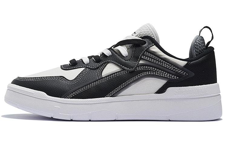 Li Ning Wave Lite Низкие Скейтбордические кроссовки Мужские Черно-белые AGCS097-3 46