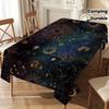 Tablecloth 1pc Modern Polyester Tablecloth, Featuring a Starry Sky Theme - Dark Blue Backgroundxzj