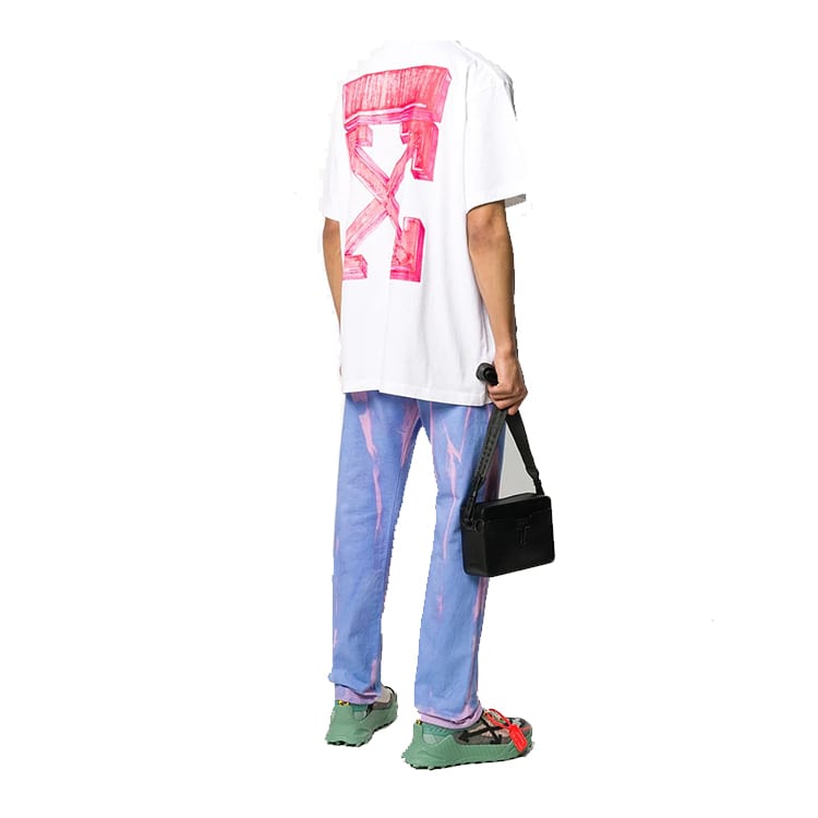 OFF WHITE Marker Red Arrows Oversized Tee OMAA038E20JER0020125