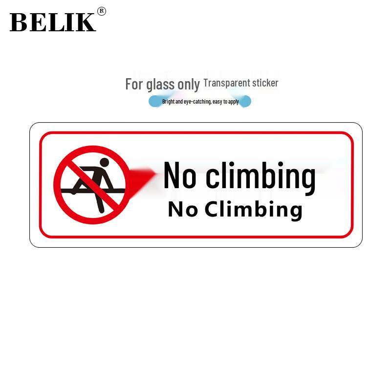 BELIK No Climbing Transparent Sticker 24 x 9 cm