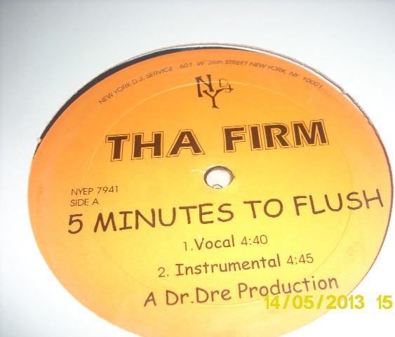 

12inch Record FIRM 5 Minutes To Flush NYEP7941 New York DJ Ser 1997 US Rap HipHopRB Used