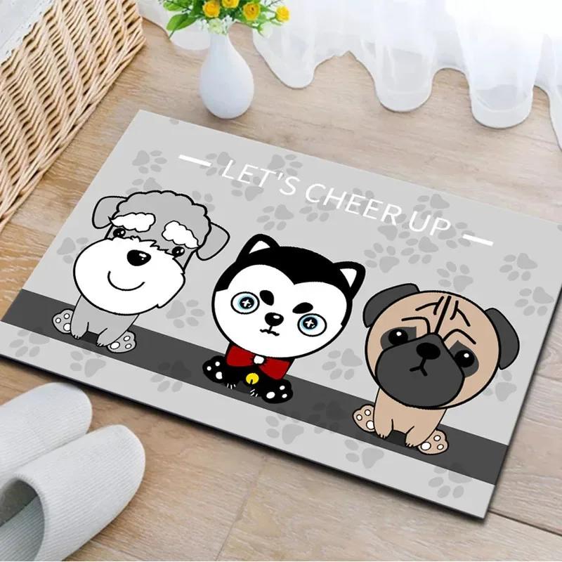 Cartoon Cat Printed Entrance Doormat Carpet for Bedroom Living Room Hallway Soft Small Area Rug Floor Mat Home Decoration