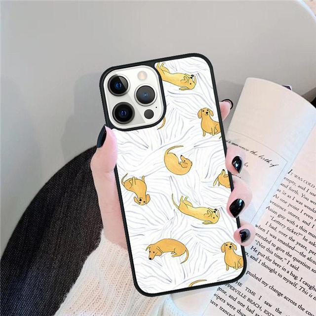 

Dachshund Sausage Dog Beautiful Cover For iPhone 17 Air 15 16 14 13 12 Pro Max 11 Pro Max Plus Phone Case Coque iPhone 13pro max