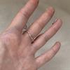 Exaggerated Golden Flower Ring Irregular Open Hollow Out Ring Silver Sunflower Finger Circle  Girls
