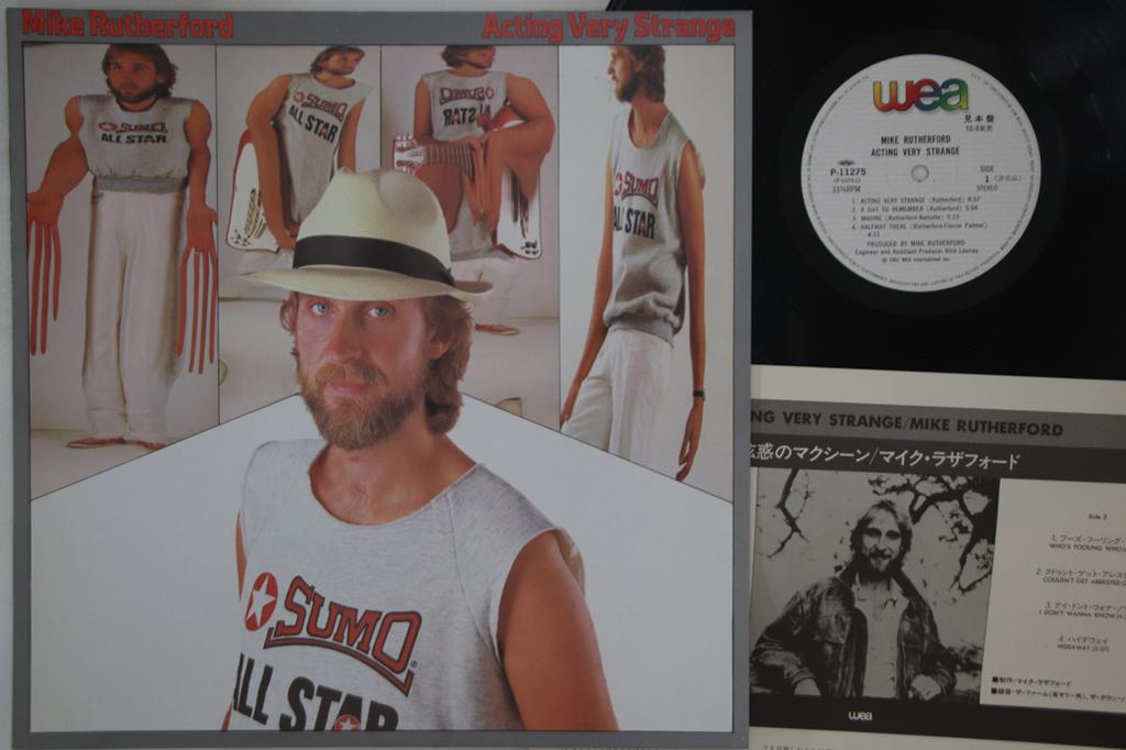 LP Record MIKE RUTHERFORD - Acting Very Strange P11275PROMO WEA 1982 Japan Rock Used