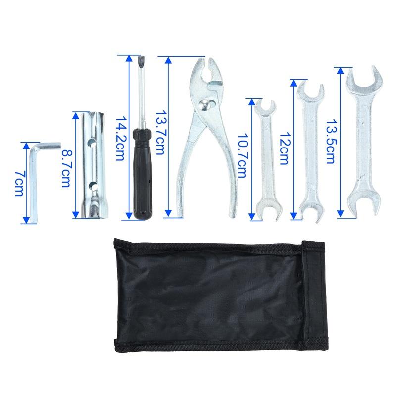 Metal Universal Motorcycle Repair Tool Set Screwdriver Sleeve Wrenches Pliers Spark Plug Socket Tool Kit for Honda Suzuki Yamaha