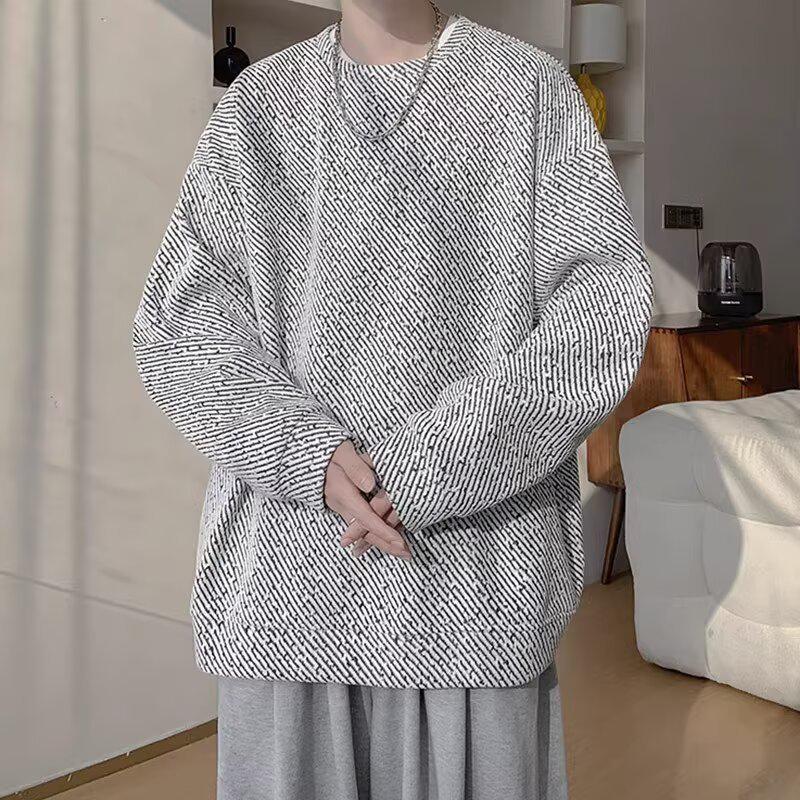 Men's Japanese Retro Lazy Style Hoodie - 2025 Autumn/Winter New Arrival, Trendy High-Street Versatile High-End Feel Top.