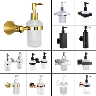 Wall Mounted Soap Dispanser Stainless Steel Soap Dispensers Detergent Kitchen Cleaner Pump Bottle Soap Bathroom Wall Dispenser