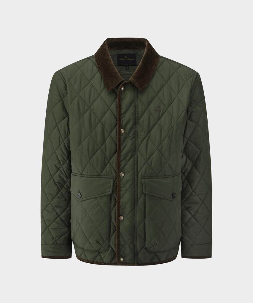 Brooks Brothers Quilted Jumper (Olive) (Bbopmbf402)
