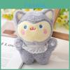 Adorable Fluffy Lace Fox Keychain Plush Toy Soft And Cute Animal Stuffed Doll