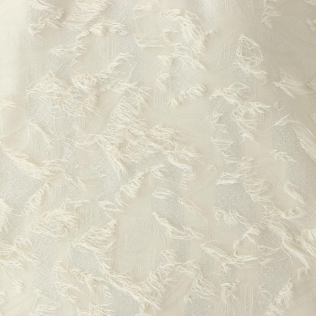 Afternoon Tea Living JG94 Fringe Crew Neck Blouse, Ivory