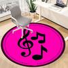 1pc Music Notes Chair Carpet for Office, Soft Flannel Throw Mat, Perfect for Office,Holiday Party Decoration Choice Yy251113020