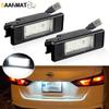 2pcs LED License Plate Light White For Nissan X-Trail T30 T31 Qashqai J10 J11 Primera P12 Pathfinder R51 Juke F15 Error Free