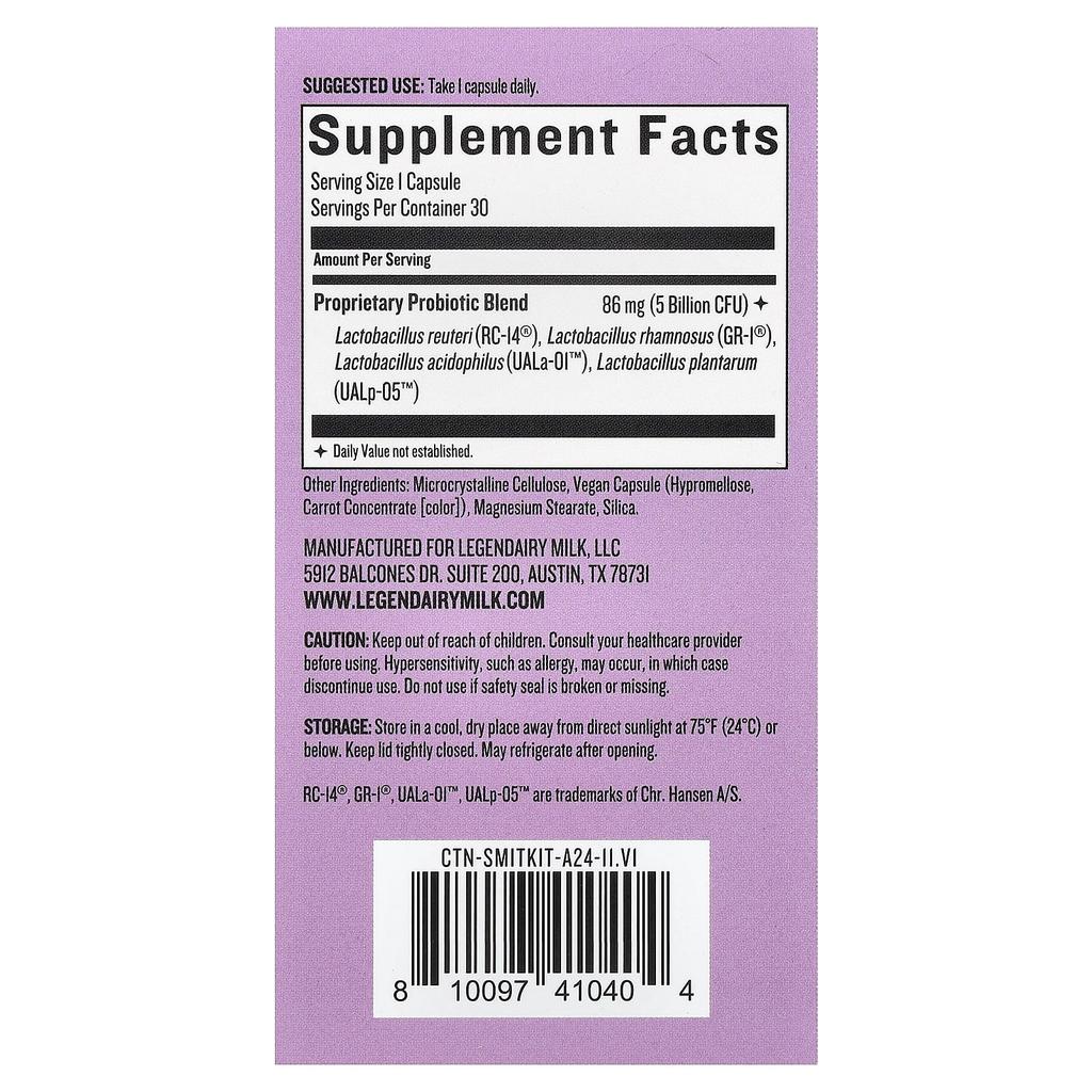 Smittens Kitchen™ Quality Probiotic, 30 Veggie Caps