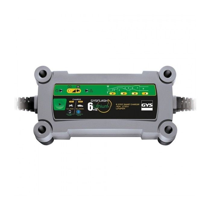 Chargeur de batterie 12 V 6 A LiFePO4 - GYSFLASH 6.12 Lithium - GYS