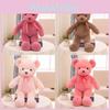 Bear 35cm Teddy With Colored Bow Tie Plush Toy Stuffed Animal Doll Kids Gifts