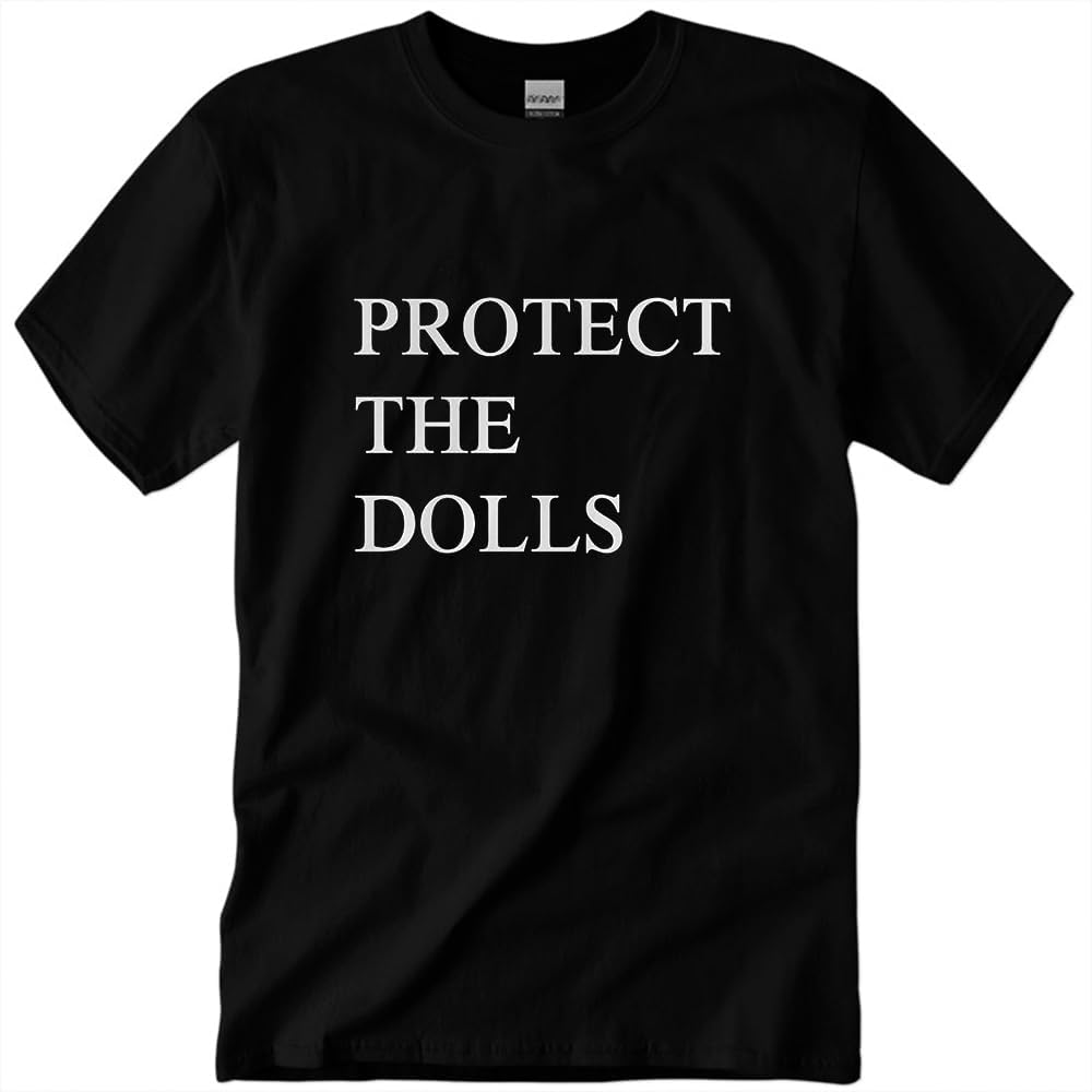 Protect The Dolls T-Shirt Funny Quote Shirts Unisex Protect The Dolls Merch Letter Print Short Sleeve Graphic Tees S разноцветный