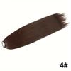 MISS WIG Long Straight Ponytail Extension 24Inch Ponytail Hair Extensions Synthetic Hair On Elastic Band Hairpiece Heat Resistant Hair Accessories