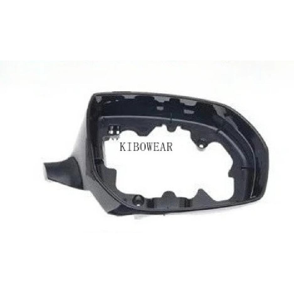 1pc Glossy Side Mirror Frame Holder For Hyundai Grand Santa Fe XL 2017 2018 Without Camera Hole