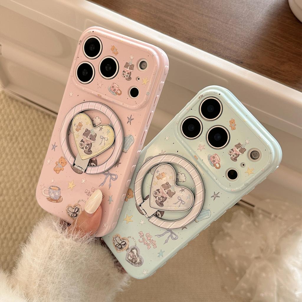 Soft and fluffy kitten apple17Phone case iphone17promax Applicable13Cartoon15Soft16Magnetic Bracket