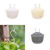 Creative Semicircular Resin Imitation Rattan Wall Hanging Flower Pot For Garden Decor